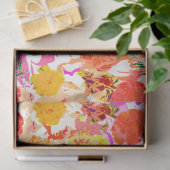 Cute girale bloemen patroon tissuepapier (Geschenk)