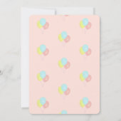 Cute Girl 3rd Birthday Invitation Kaart (Achterkant)