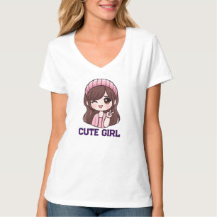 Cute Girl Anime T-shirt