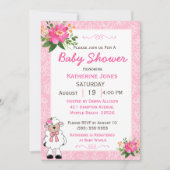 Cute Girl Baby Lamb Kaart (Voorkant)