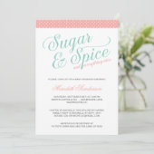 Cute Girl Baby shower Kaart (Staand voorkant)