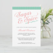 Cute Girl Baby shower Kaart (Staand voorkant)