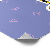 Cute Girl Bumble Bee Poster (Hoek)