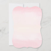 Cute Girl Bunny Baby Shower Invitation Kaart (Achterkant)