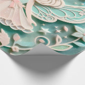 Cute Girl Cadeaupapier (Hoek)