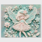 Cute Girl Cadeaupapier (Vlak)