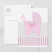 Cute Girl Carriage Briefkaart (Voorkant / Achterkant)