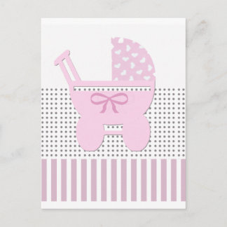 Cute Girl Carriage Briefkaart