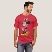 Cute Girl Cartoon Mouse Pose friend T-shirt (Voorkant volledig)