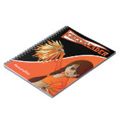 Cute Girl Cheerleader | DIY-naam | ORANJE NOTITIEB Notitieboek (Linkerzijde)