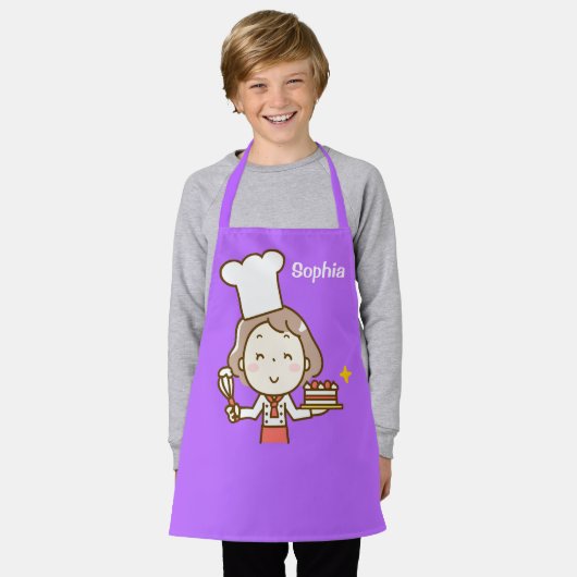 Cute Girl Chef Schort (Gedragen)