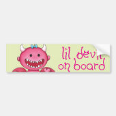 Cute Girl Devil Bumpersticker (Voorkant)