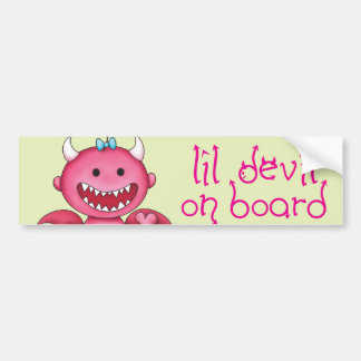 Cute Girl Devil Bumpersticker