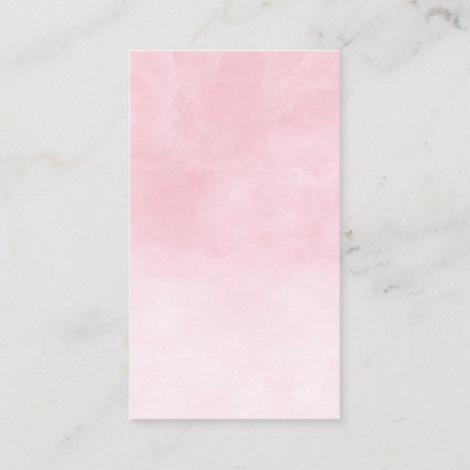 Cute Girl Elephant Baby shower Diaper Raffle Informatiekaartje (Achterkant)