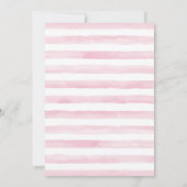 Cute Girl Elephant Baby shower Kaart (Achterkant)