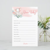 Cute Girl Elephant Eucalyptus Beste Baby (Staand voorkant)