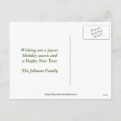 Cute Girl Elf Kerstfeestdag Foto Briefkaart (Achterkant)