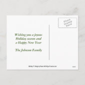 Cute Girl Elf Kerstfeestdag Foto Briefkaart (Achterkant)