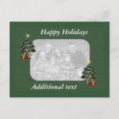 Cute Girl Elf Kerstfeestdag Foto Briefkaart (Voorkant)