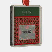 Cute Girl Elf Wreath Holiday Foto Ornament (Rechts)