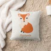 Cute Girl Fox - Aangepaste Kinderen Kussen (Deken)