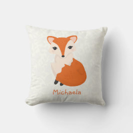 Cute Girl Fox - Aangepaste Kinderen Kussen