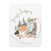 Cute Girl Friendsgiving Thanksgiving Dinner Magneet (Verticaal)