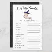 Cute Girl Ghost Baby Word Scramble Game (Voorkant / Achterkant)