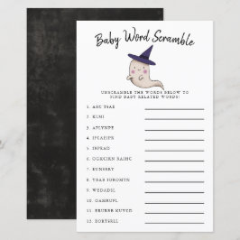 Cute Girl Ghost Baby Word Scramble Game