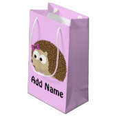 Cute Girl Hedégel Klein Cadeauzakje (Achterkant Gekanteld)