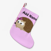 Cute Girl Hedégel Kleine Kerstsok (Voorkant (Hangend))