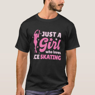 Cute Girl houdt van ijskoude Schaatsen die liefheb T-shirt