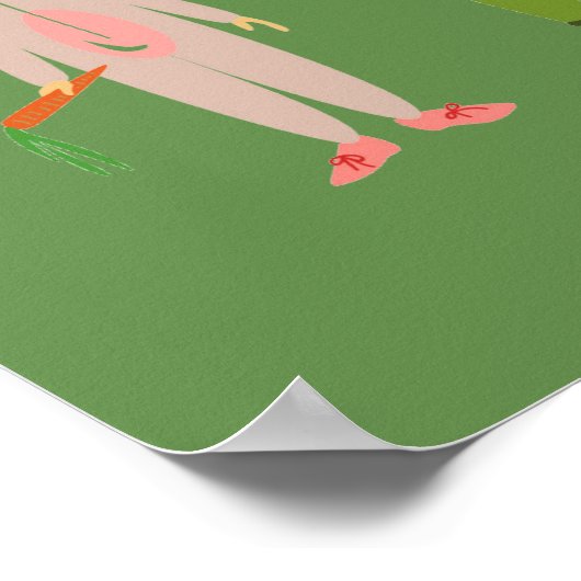 Cute girl' kamerpajama party thema poster (Hoek)