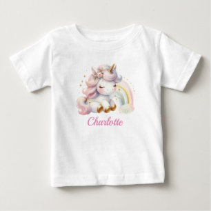 Cute Girl Magical Unicorn 1e verjaardag