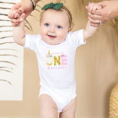 Cute Girl Magical Unicorn 1e verjaardag Romper