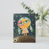 Cute Girl - meisje uit Zee Briefkaart (Staand voorkant)