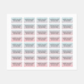 Cute Girl Mermaid Kinder Name Phone School Clothin Labels (Vel)