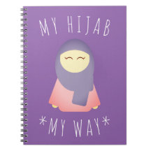 CUTE GIRL MET HIJAB NOTITIEBOEK ISLAMIC GIFT