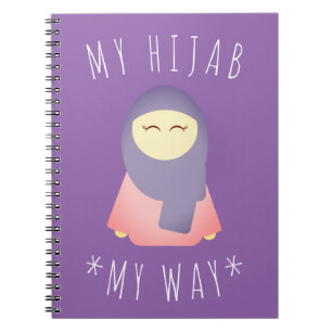 CUTE GIRL MET HIJAB NOTITIEBOEK ISLAMIC GIFT