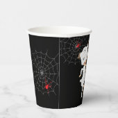 Cute Girl Mummy Coffin Halloween Birthday Party Papieren Bekers (Rechts)