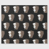 Cute Girl Mummy Coffin Halloween Design Cadeaupapier (Vlak)