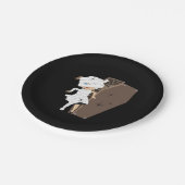 Cute Girl Mummy Coffin Halloween Design Papieren Bordje (Gekanteld)