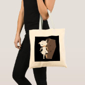 Cute Girl Mummy Coffin Halloween Design Tote Bag (Voorkant (product))