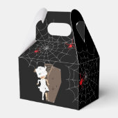 Cute Girl Mummy Coffin Halloween Kinder Party Bedankdoosjes (Achterkant)