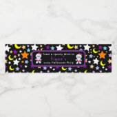 Cute Girl Mummy Halloween Party Waterfles Etiket (Enkel label)