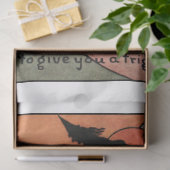 Cute  Girl op Scary Halloween Night Tissuepapier (Geschenk)