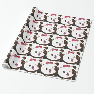 Cute girl panda oké! cadeaupapier