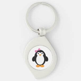 Cute Girl Penguin Sleutelhanger