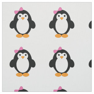 Cute Girl Penguin Stof