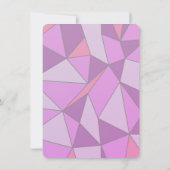 Cute Girl Pig Birthday Party Invitation Kaart (Achterkant)